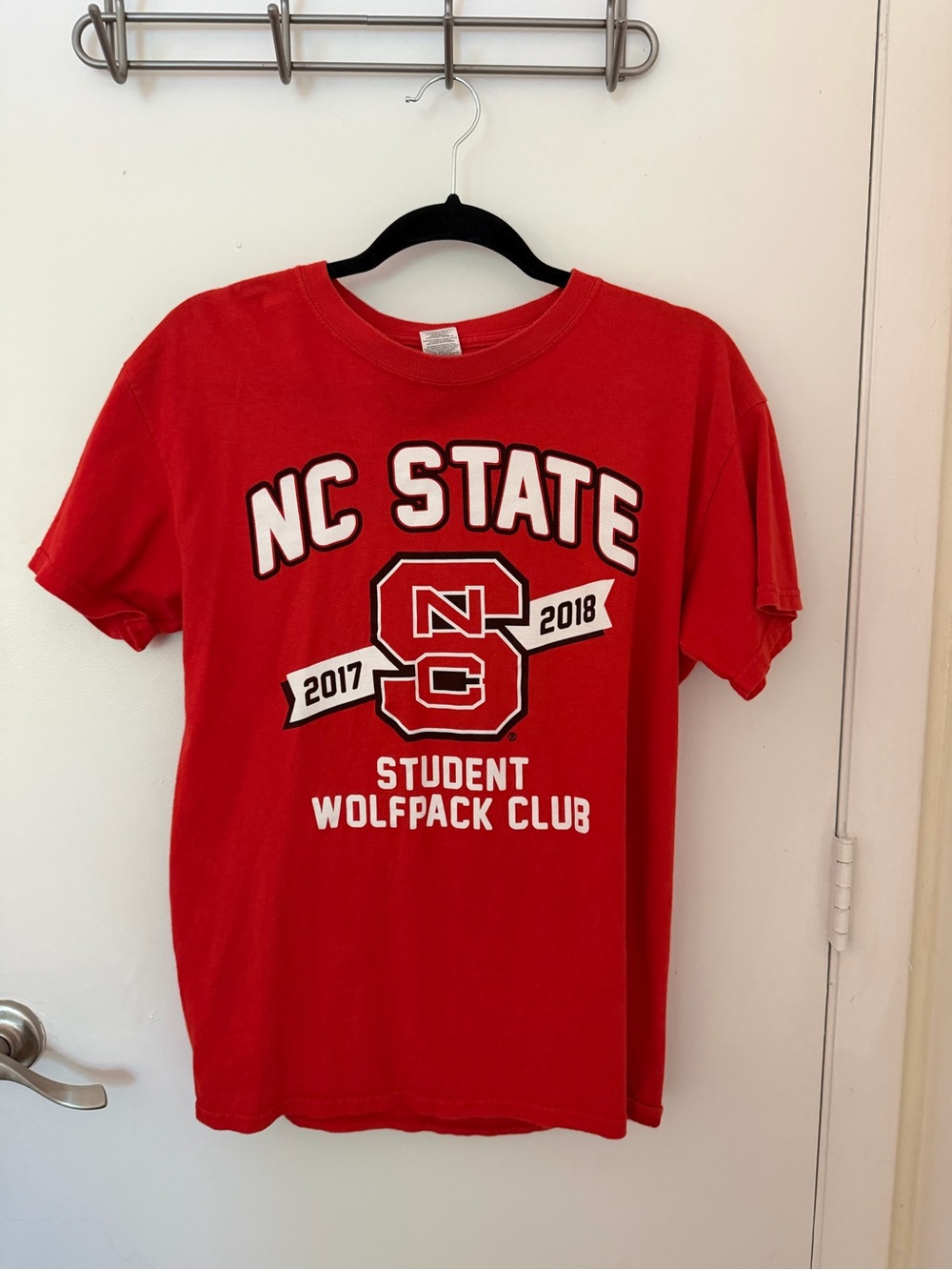 Gildan Red NC State Student Wolfpack Club Graphic Tee